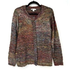 Boho Cozy Comfy Ombré Wool Cardigan Medium